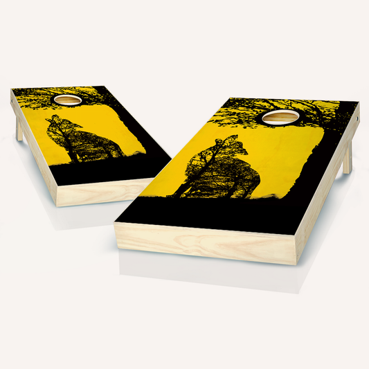 Wolf Tree Cornhole Boards