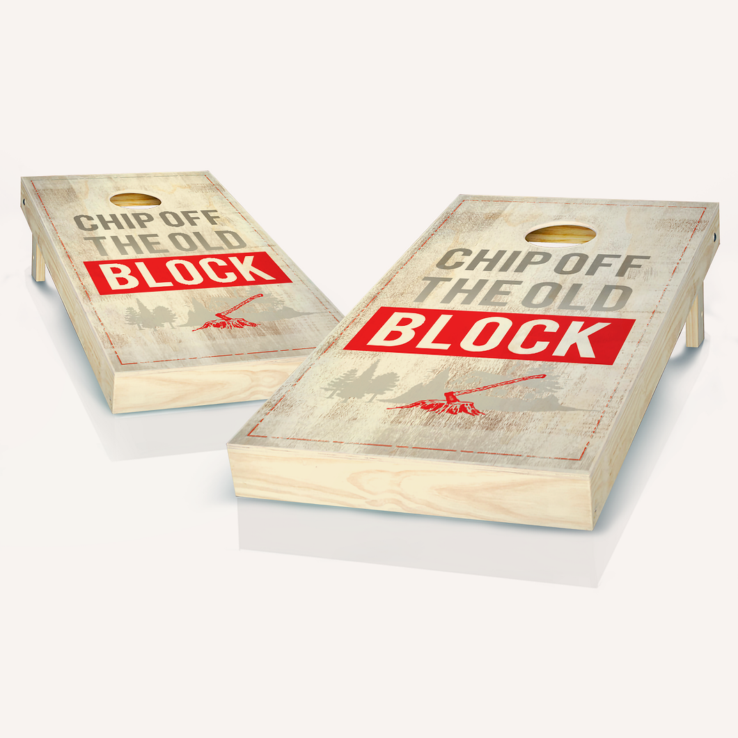 Chip Off The Old Block Cornhole Boards