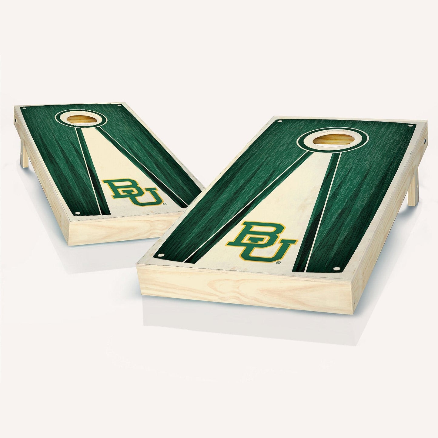 Baylor Bears Stained Pyramid Cornhole Boards