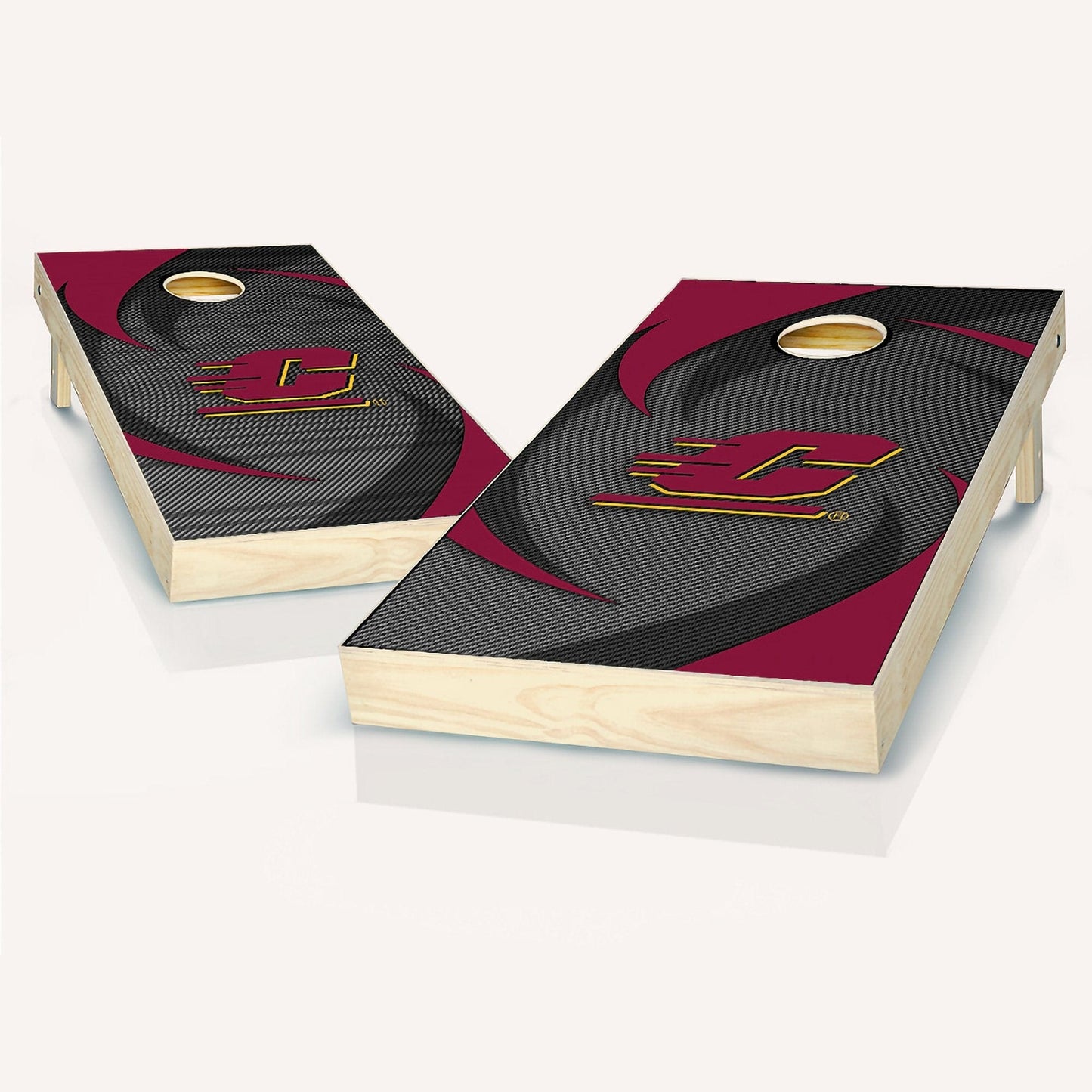 Central Michigan Chippewas Swoosh Cornhole Boards
