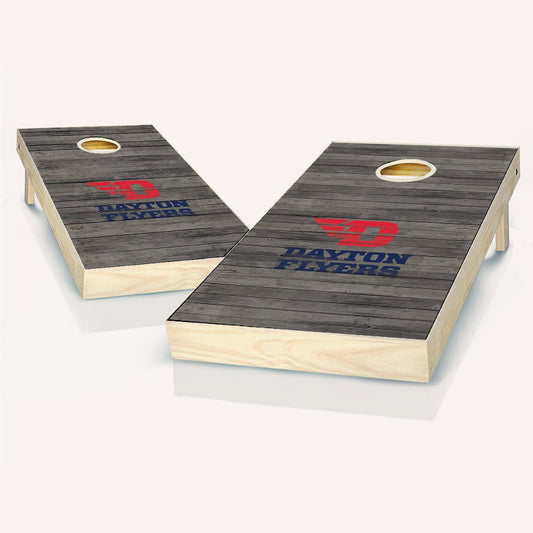 Dayton Flyers Distressed Cornhole Boards