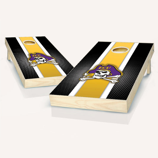 East Carolina Pirates Striped Cornhole Boards