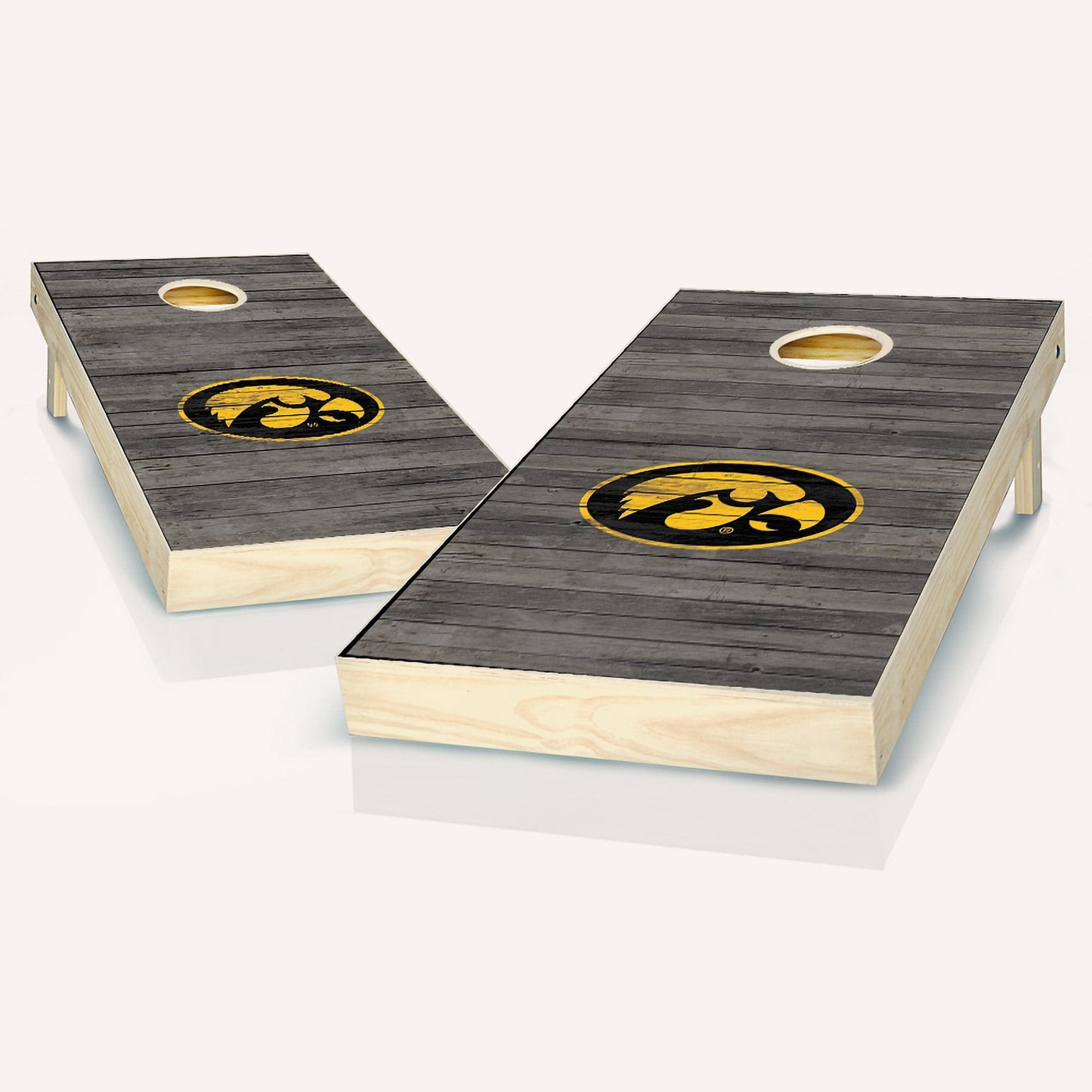 Iowa Hawkeyes Distressed Cornhole Boards