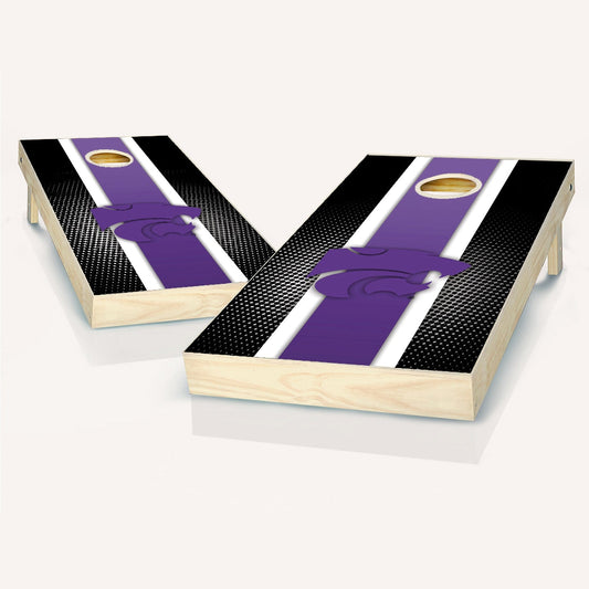 Kansas State Wildcats Striped Cornhole Boards