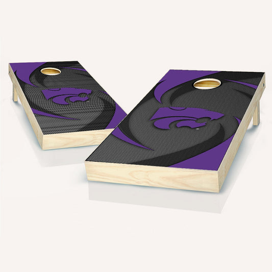 Kansas State Wildcats Swoosh Cornhole Boards