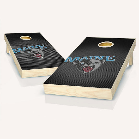 Maine Black Bears Slanted Cornhole Boards