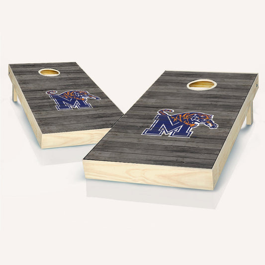 Memphis Tigers Distressed Cornhole Boards