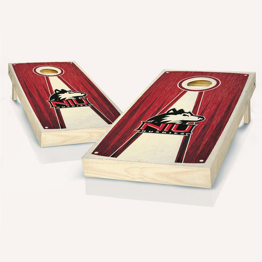 Northern Illinois Huskies Stained Pyramid Cornhole Boards
