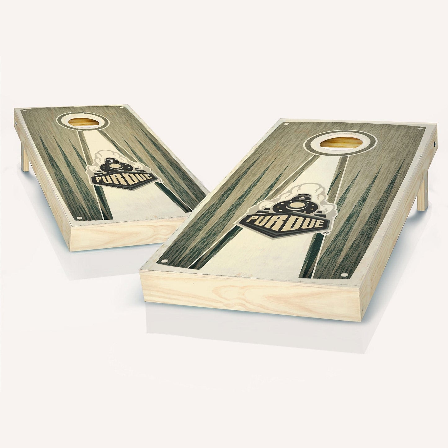 Purdue Boilermakers Stained Pyramid Cornhole Boards