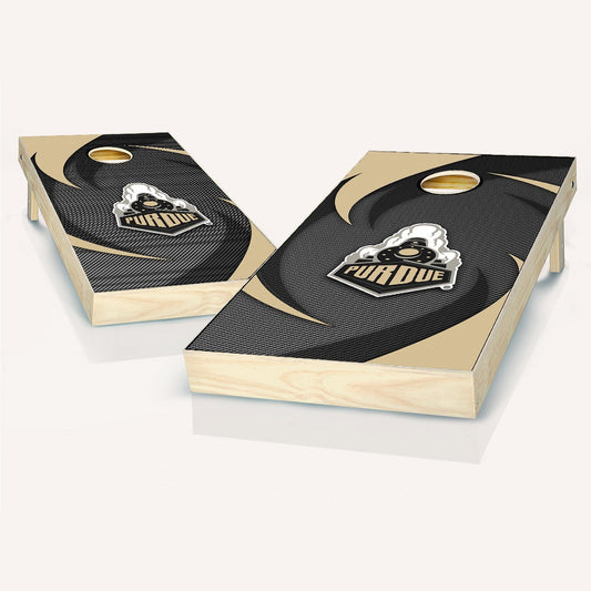 Purdue Boilermakers Swoosh Cornhole Boards
