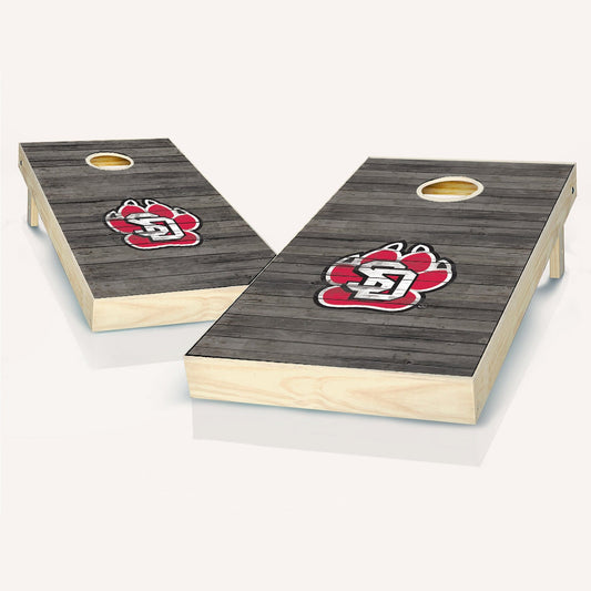 South Dakota Coyotes Distressed Cornhole Boards