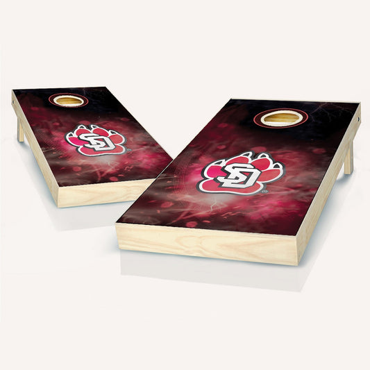 South Dakota Coyotes Smoke Cornhole Boards