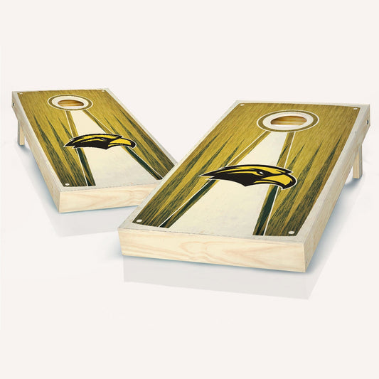 Southern Miss Golden Eagles Stained Pyramid Cornhole Boards