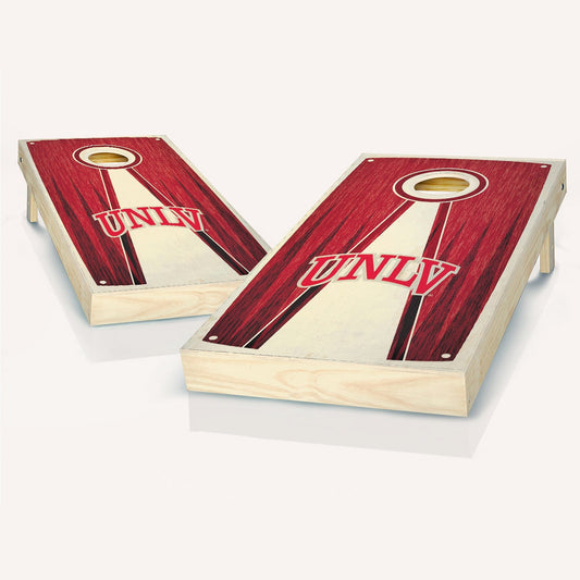 UNLV Stained Pyramid Cornhole Boards