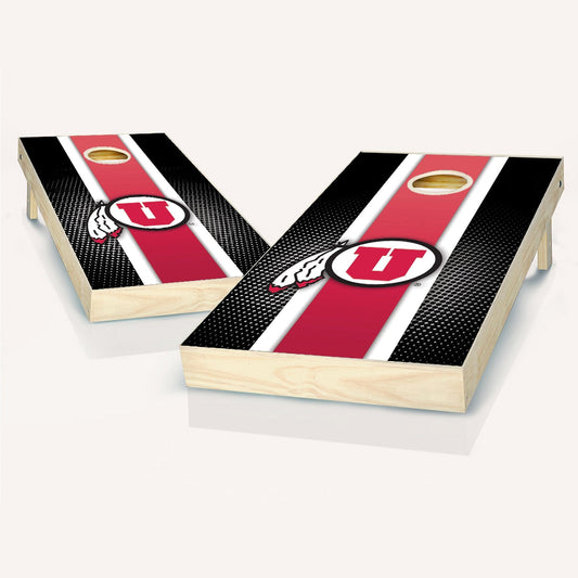 Utah Utes Striped Cornhole Boards