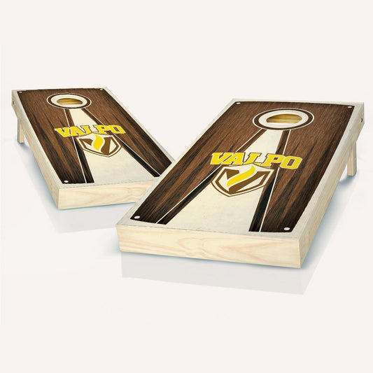 Valparaiso Stained Pyramid Cornhole Boards