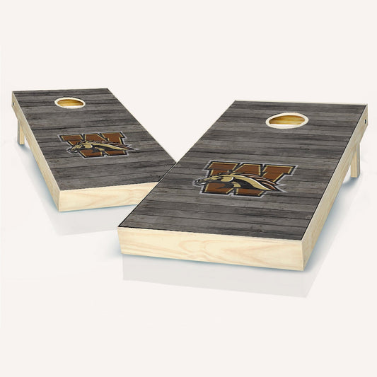 Western Michigan Broncos Distressed Cornhole Boards