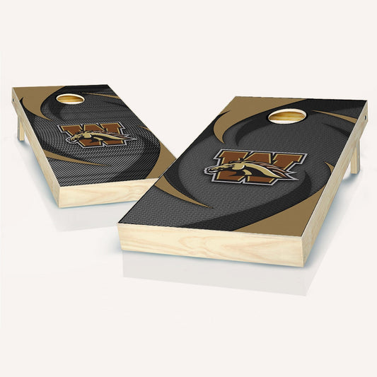 Western Michigan Broncos Swoosh Cornhole Boards