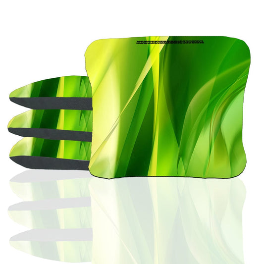 Wavy Green Stick & Slide Cornhole Bags