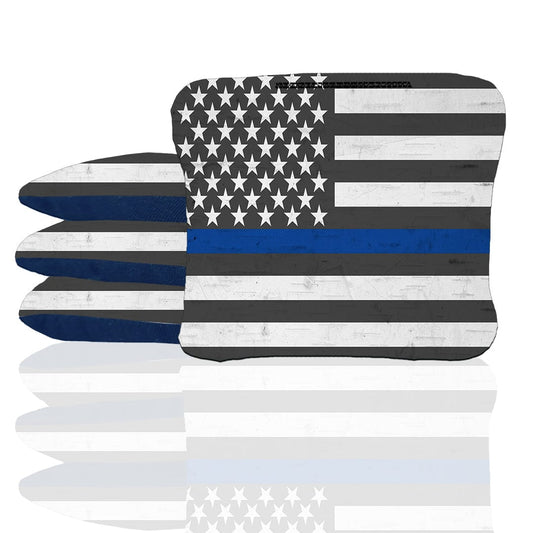 Bright Thin Blue Line Cornhole Bags
