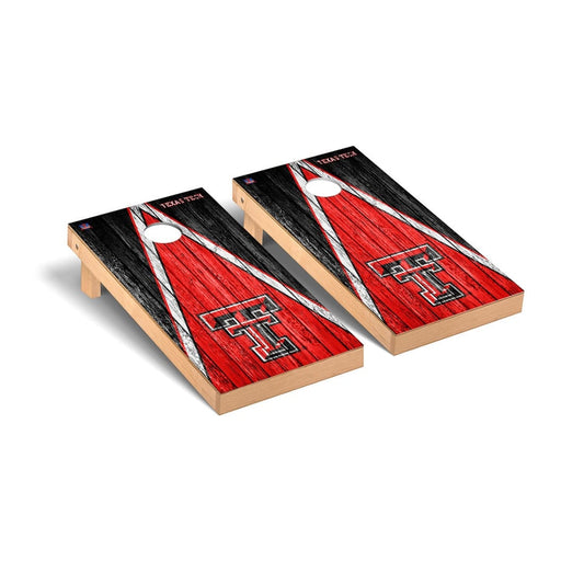 Texas Tech Red Raiders Cornhole Board Set - Triangle Weathered Version