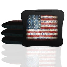 Pledge of Allegiance Stick & Slide Cornhole Bags
