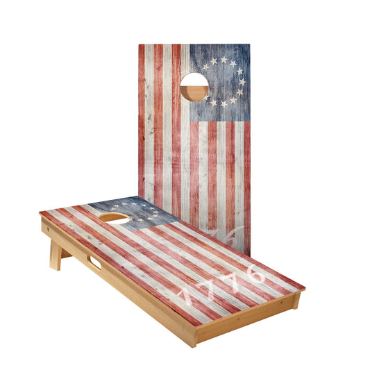 1776 American Flag Cornhole Boards