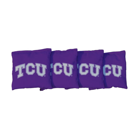 Texas Christian University TCU Horned Frogs Purple Cornhole Bags