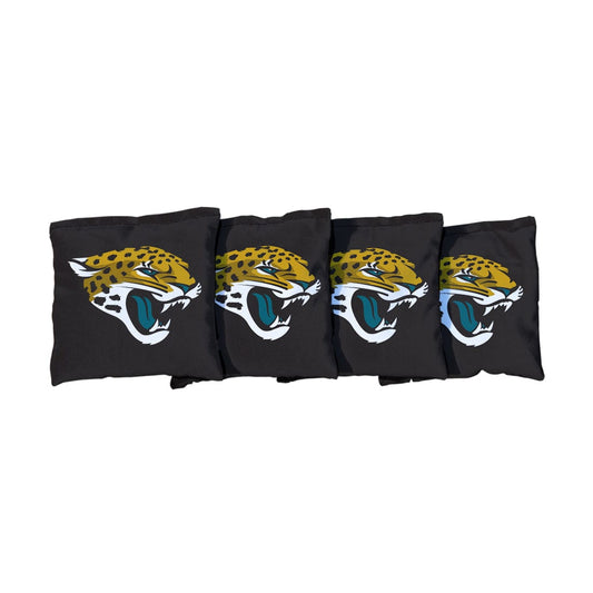 Jacksonville Jaguars NFL Football Black Cornhole Bags