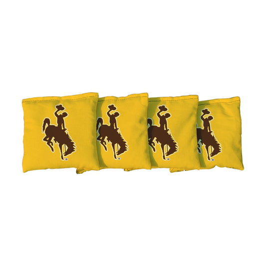 Wyoming Cowboys Yellow Cornhole Bags