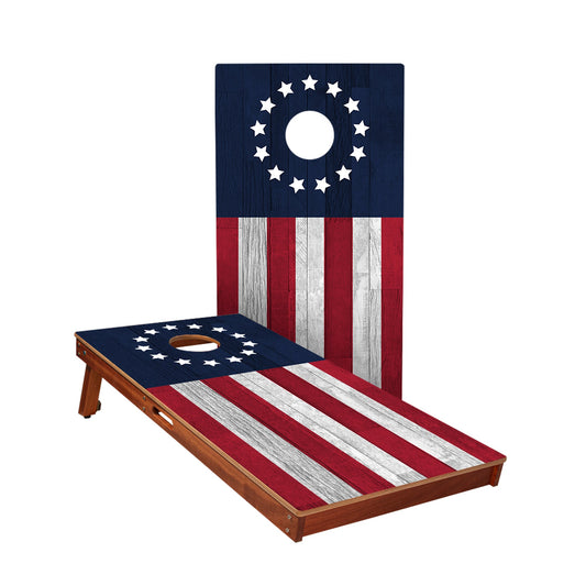 Betsy Ross Flag Cornhole Boards
