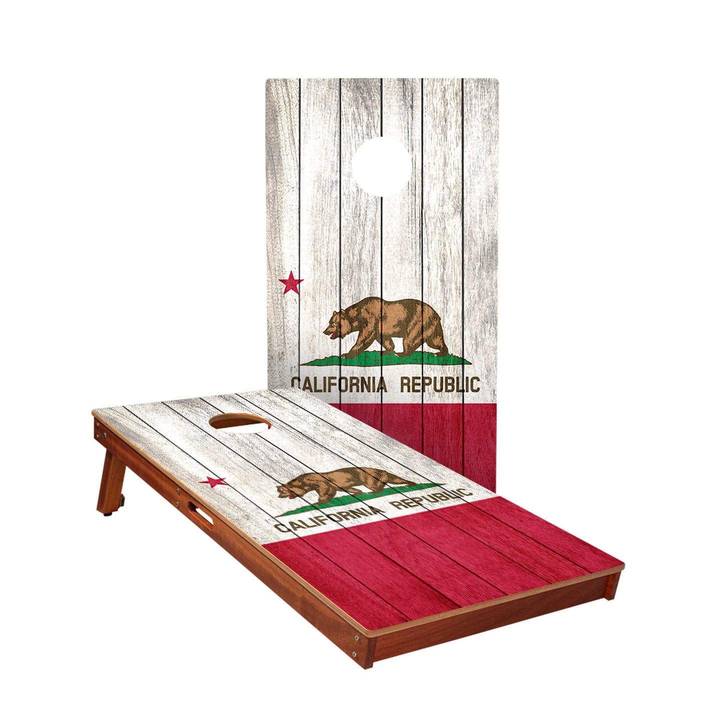 California Bear Flag Cornhole Boards