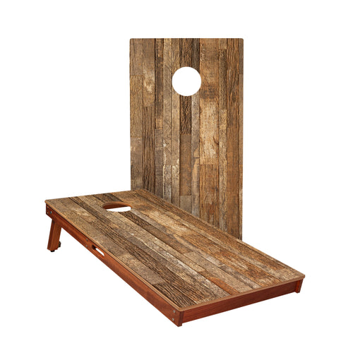 Rustic Wood Cornhole Boards