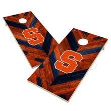 Syracuse University Orange Cornhole Board Set - Herringbone Design
