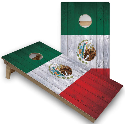 Mexico Flag Cornhole Boards