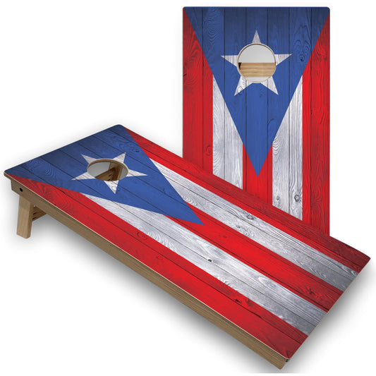 Puerto Rico Flag Cornhole Boards