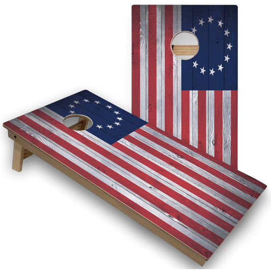 American Flag Stars All-Weather Cornhole Set