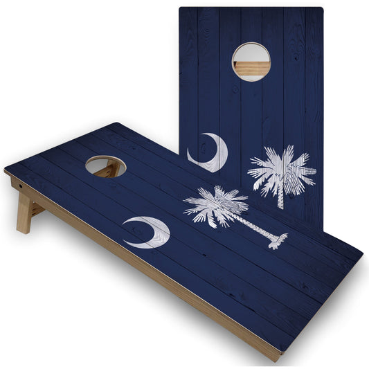 South Carolina Flag Cornhole Boards