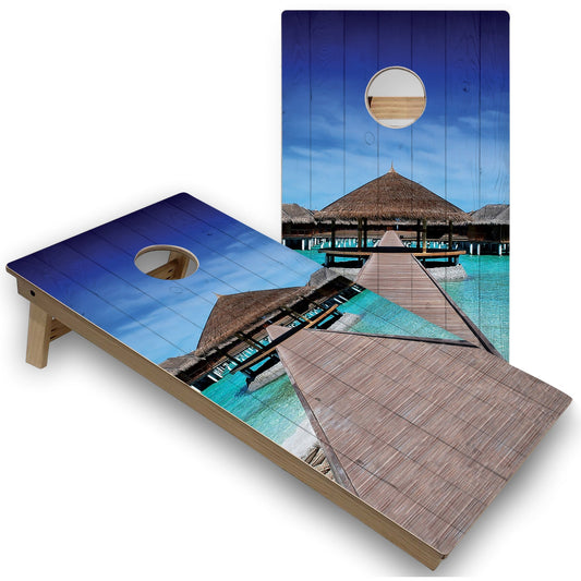 Tropical Paradise All-Weather Cornhole Set
