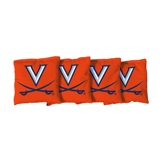 Virginia Cavaliers Wahoos Orange Cornhole Bags