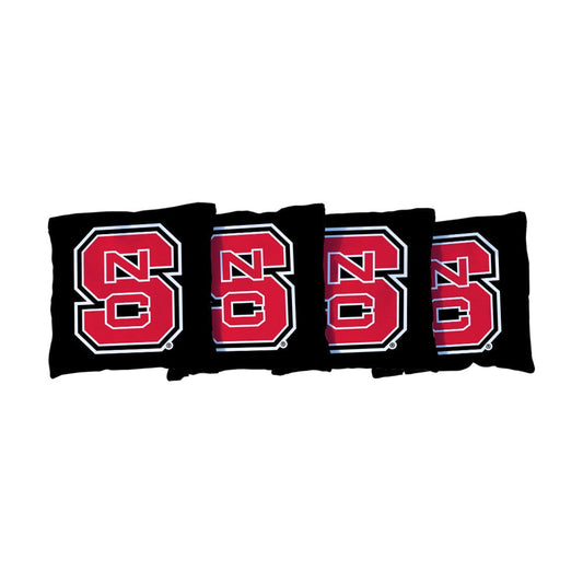 North Carolina State Wolfpack Black Cornhole Bags