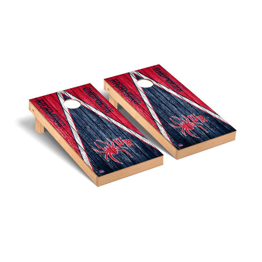 Richmond Spiders Cornhole Board Set - Triangle Weathered Version