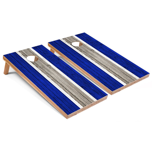 Royal Striped Cornhole Boards