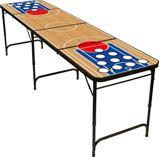 Basketball beer pong table