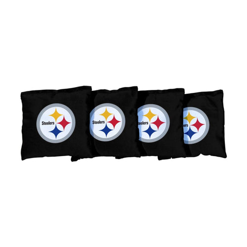 Pittsburgh Steelers NFL Black Cornhole Bags