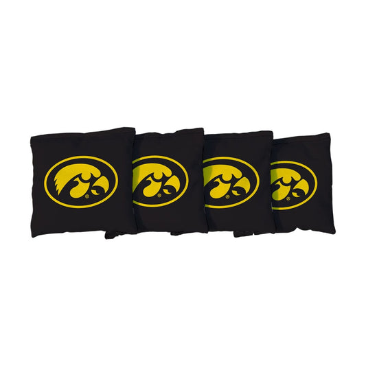 Iowa Hawkeyes Black Cornhole Bags