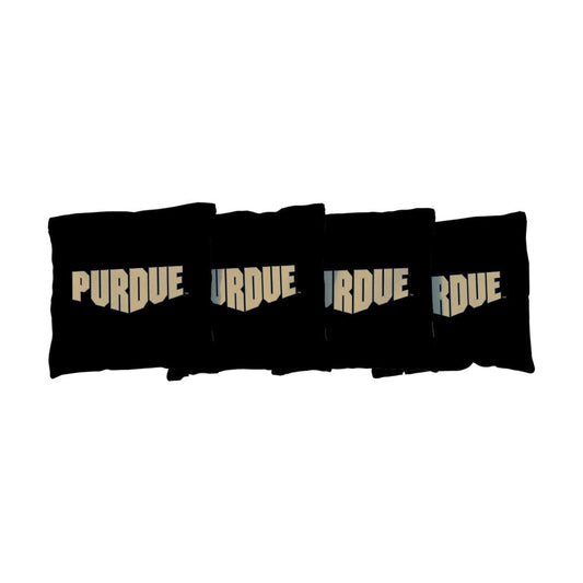 Purdue Boilermakers Black Cornhole Bags