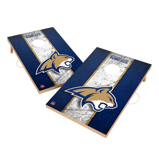 Vintage Montana State University Fighting Bobcats Solid Wood 2x3 Cornhole Set