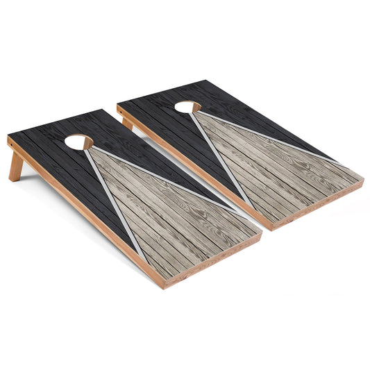 Dark Grey Pyramid All-Weather Cornhole Set