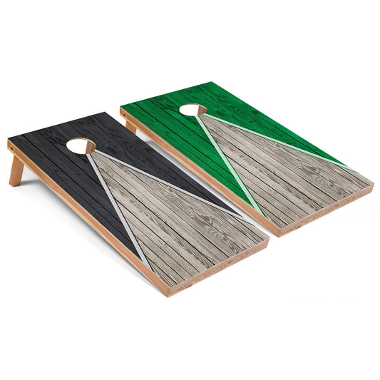 Dak Grey and Kelly Pyramid All-Weather Cornhole Set